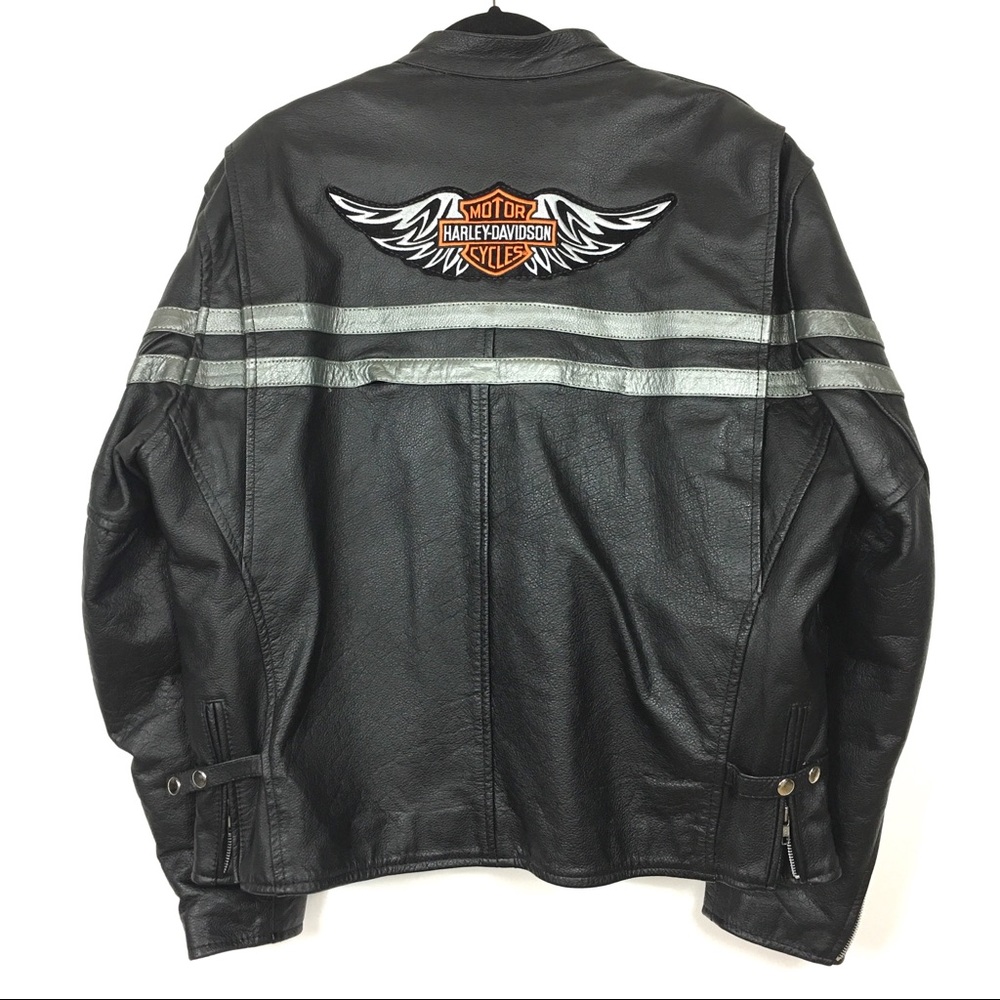 Harley Davidson rockin leather motorcycle jacket